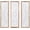 White&Brown, variant on Set of 2 Cathedral Arch Window Frame Wall Decor - 36" Large Rustic Farmhouse Wood Wall Art - Distressed White Architectural Hanging for Living Room, Entryway & Mantel