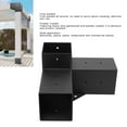 thumbnail image 4 of Pergola Brackets, Fully Welded Gazebo Post Bracket Woodwork Brackets with Post Base for Deck Patio Gazebo Pergola Use, 4 of 7