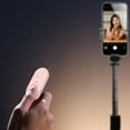 thumbnail image 1 of COFEST Multi-functional Bluetooth Remote Control for Self-Timer Photos, Live Streaming, and Silent Keys Compatible with iOS and Android Pink, 1 of 6