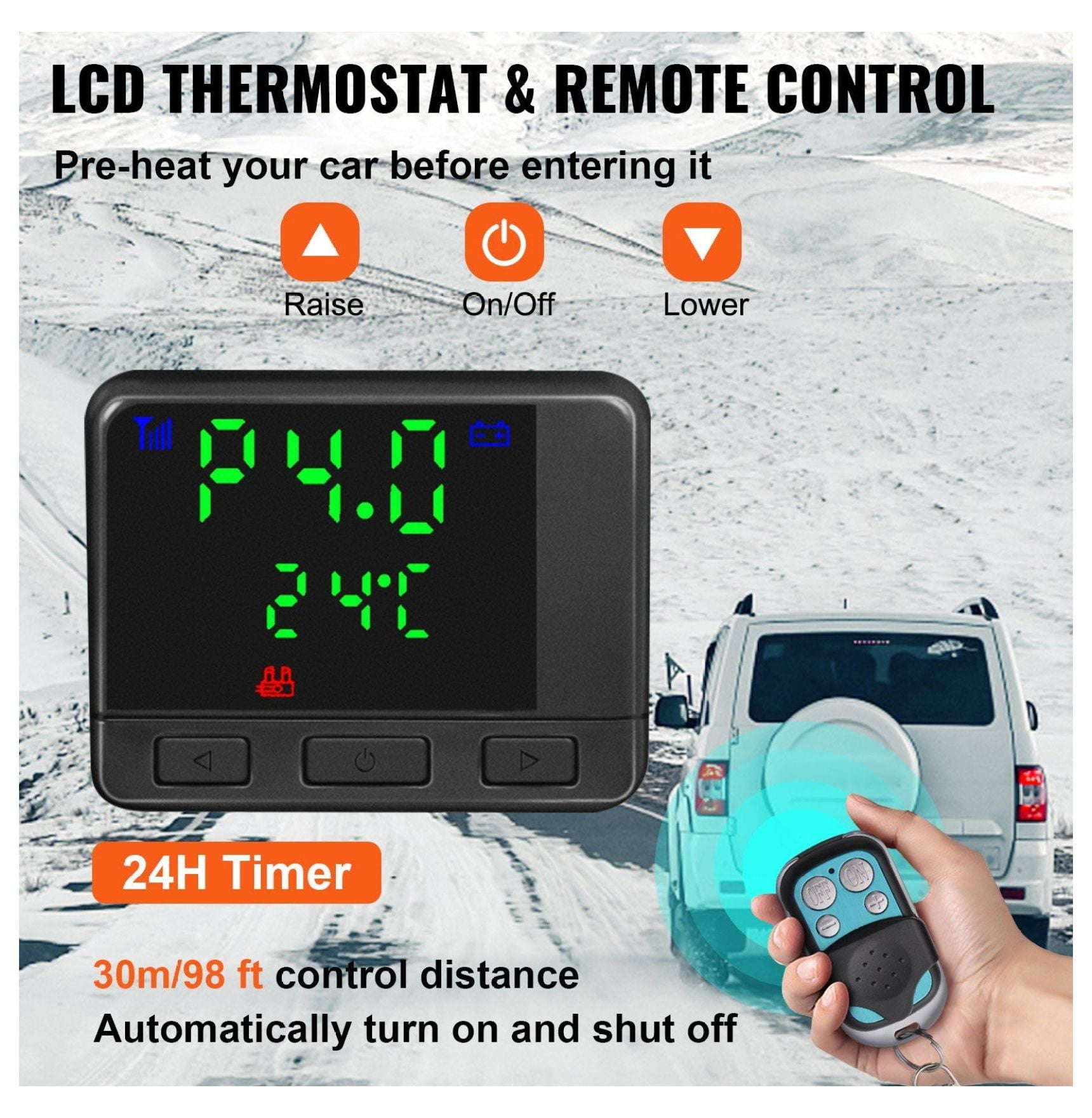 Diesel Air Heater 8KW 12V, All-in-One Truck Heater, Parking Heater with LCD Remote, Fast Heating for RV, Boat, Car, Bus, Trailer, Motorhomes