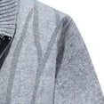 thumbnail image 4 of Outerwear Clearance Men'S Jacket Classic Solid Color Knitted Sweater Cardigan Sweater Slim Jacket Gray M, 4 of 5