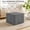 Grey, variant on Round Square Pouf Ottoman Foot Rest – Lightweight Modern Footstool with Plush Foam Filling, Cozy Living Room Accent, 20x20x14 Inch Gray