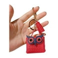 thumbnail image 2 of Ovzne Tassel Owl Bag Keychain - 2.16×1.85in Leather Metal Pendant, Stylish Accessory for Bags Keys, 2 of 3