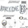 thumbnail image 4 of KatchOn, 23pcs Silver Bride Balloons Set - 16 Inch | Silver & White, for Bachelorette Party Decorations | Bridle Shower | Bride and Latex Balloons | bride Balloon Bachelorette, 4 of 4