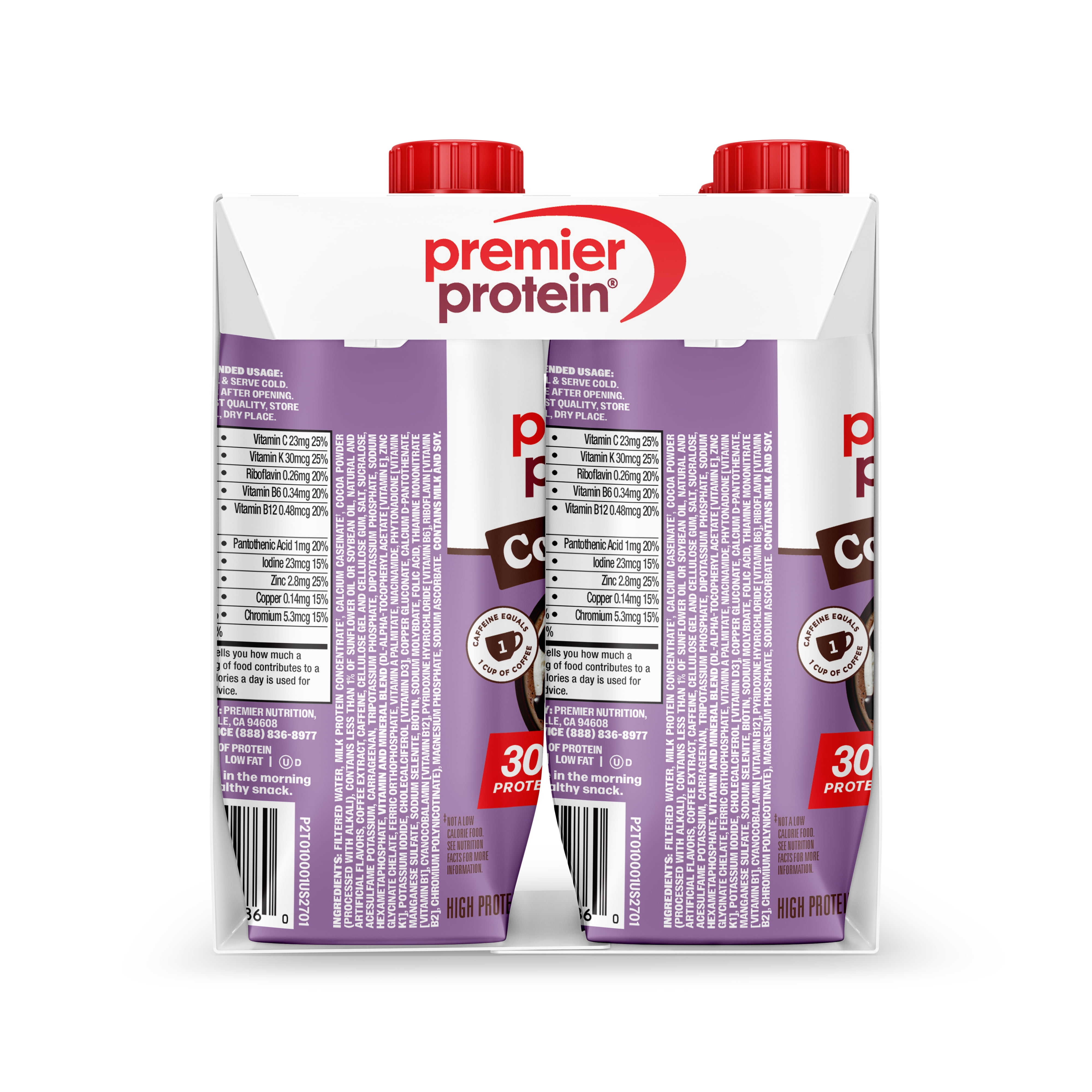 Premier Protein Shake, Coffeehouse Mocha, 30g Protein, 11 Fl Oz, 4 Ct