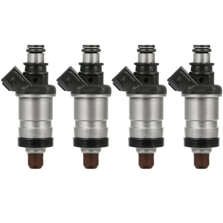 4Pcs ECCPP 1 Hole Fuel Injector Compatible with 1997-2001 for Honda Prelude FJ582,06164P5M000; 06164PBY000 OEM Part Fuel Injectors