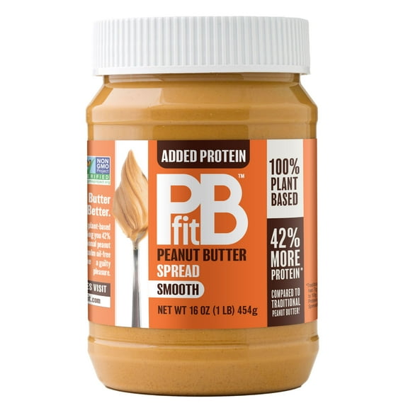 PBfit Peanut Butter Spread, Added Protein, 16 oz