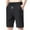 Black, variant on Vivianyo HD Fashion Summer Shorts for Big Mens and Tall Men's Fashion Summer Drawstring Elastic Waist Casual Solid Color Classic Half Short Pants