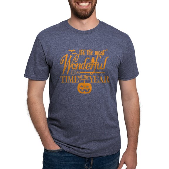 CafePress - Most Wonderful (Orange) T Shirt - Mens Tri-blend T-Shirt