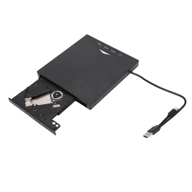 Unidad de DVD, Unidad de DVD externa Unidad de CD externa incorporada para computadora portátil Unidad de DVD externa de alta capacidad