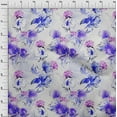 thumbnail image 4 of oneOone Polyester Lycra Blue Fabric Floral & Diy Clothing Quilting Fabric Print Fabric By Yard 56 Inch Wide, 4 of 6