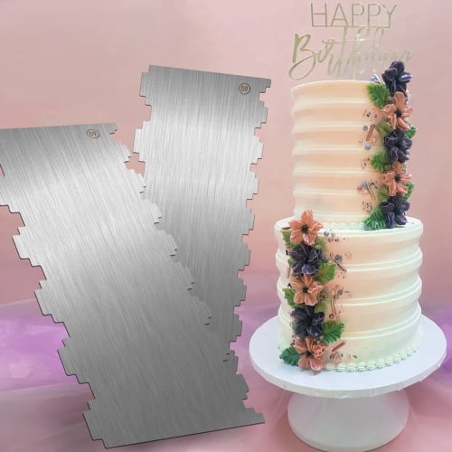 PME 9.5" Aluminium Ribbed Cake Sugarcraft Decorating Rolling Pin Icing Fondant 