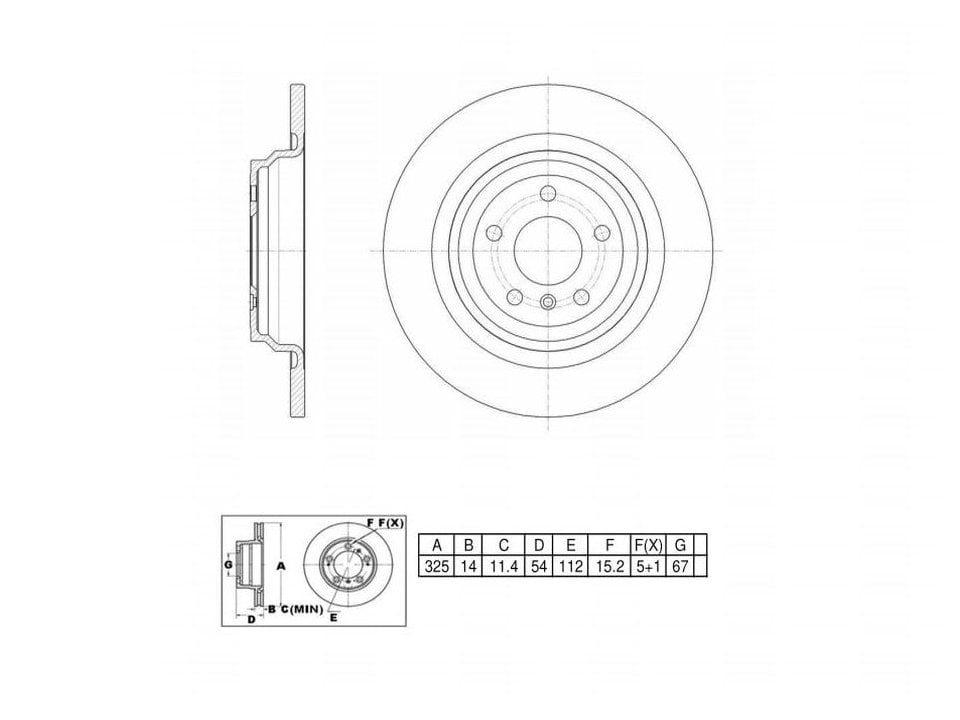 UltraHC Coated High Carbon Brake Rotor, Rear UR004492, Mercedes-Benz GLE350 2018-2016