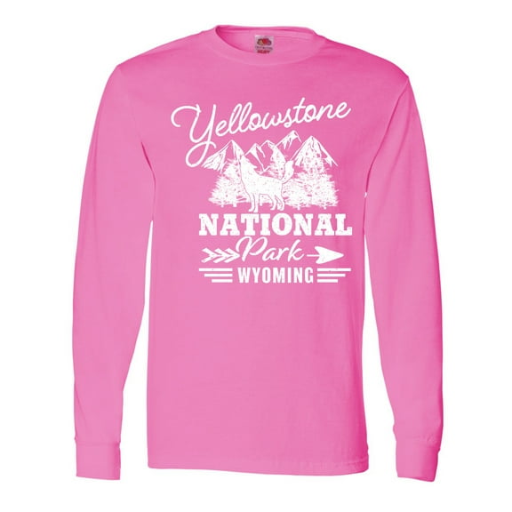 Inktastic Wyoming Yellowstone National Park Long Sleeve T-Shirt