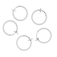 thumbnail image 4 of 2x5pcs Clip Falso En La Nariz Oreja Septum Labio Ceja Oreja No-piercing Blanco Zulema Clip en el anillo de la nariz, 4 of 7