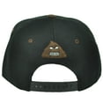 thumbnail image 2 of Emoji Poop S**t Angry Mad Snapback Black Hat Cap Emoticons Flat Bill Text Symbol, 2 of 2
