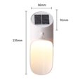 thumbnail image 5 of Lámpara solar Jardín al aire libre Villa Luz decorativa Luz de pared solar al aire libre Impermeable Led Luz de jardín Cuerpo humano Inducción Balcón Luz de calle Blanco Kuyhfg Bienvenido a Kuyhfg, 5 of 5