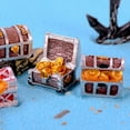 thumbnail image 6 of Fairy Garden Micro Landscape Home Decoration Pirate Adventure Game Jewelry Box Treasure Chest Figurine Miniature Cashbox TYPE 3, 6 of 8