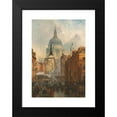 thumbnail image 2 of John O'connor 18x24 Black Modern Framed Museum Art Print Titled - Ludgate, Evening (1887), 2 of 5