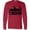 Red, variant on Inktastic London England City Skyline with Grunge Long Sleeve T-Shirt