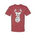 thumbnail image 2 of Deer Rose Animal Lover Men's Graphic T-Shirt, Vintage Heather Red, Medium, 2 of 3