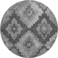 thumbnail image 2 of Addison Rugs Mayfield Premium Machine Washable Transitional Aztec Gray Round Rug, 8' x 8', 2 of 6