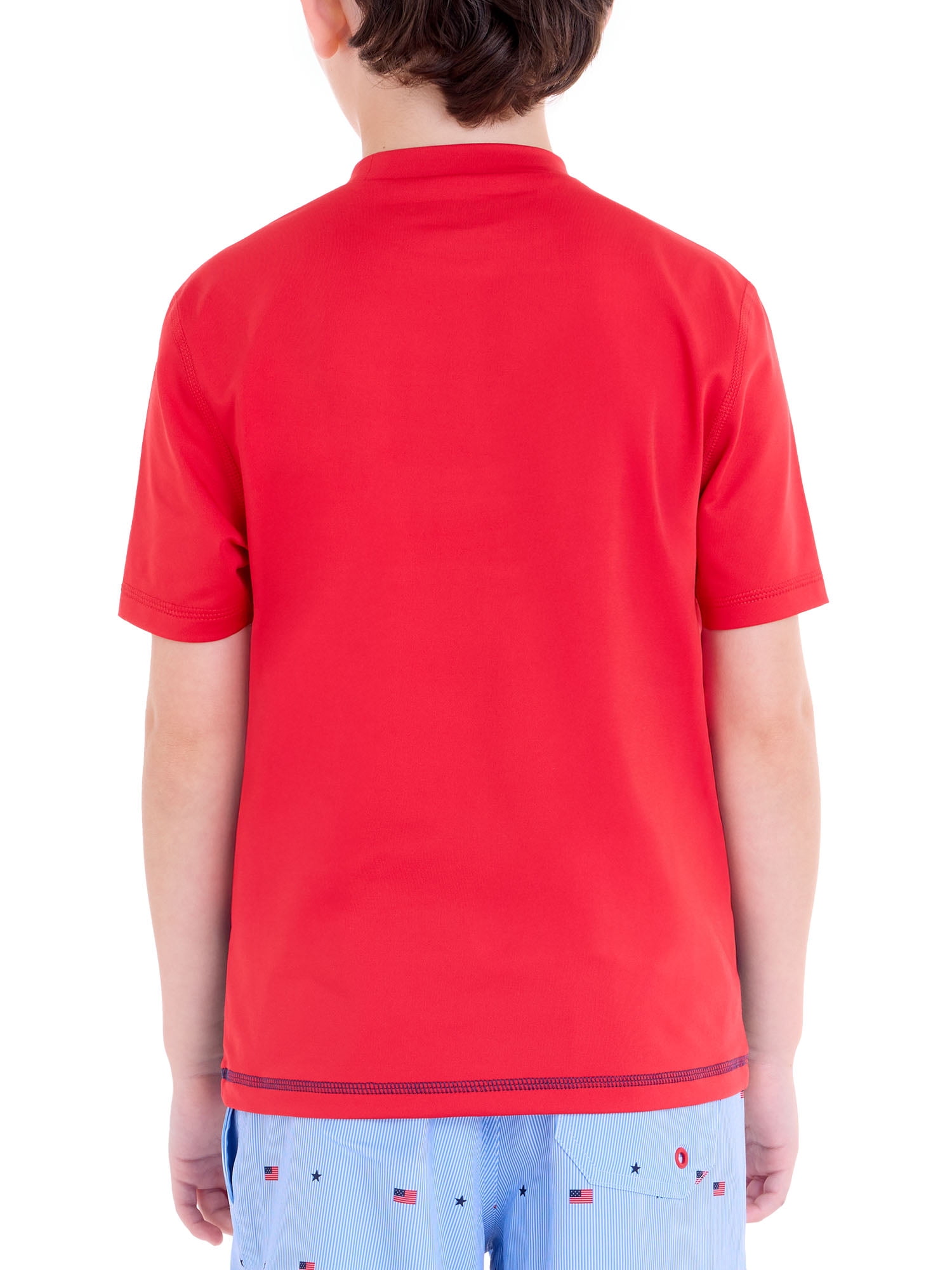 U.S. Polo Assn. Boys Short Sleeve Rashguard, Sizes 4-18