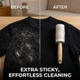 thumbnail image 3 of LifeEase Premium Wooden Handle Lint Roller for Pet Hair – Extra Sticky, 3 Roll Refills (180 Sheets Total), Eco-Friendly Pet Hair Remover for Clothes, Couch & Furniture, 3 of 7