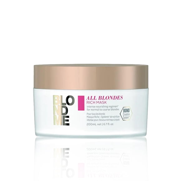 BLOND ME - All Blondes Mascarilla Ligera 200 ml, para Todo Tipo de Rubios, con Tecnología 3D Bond Creation y el Complejo Silk Protein, Nutre el Cabello, Mejora Manejabilidad y Elasticidad