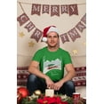 thumbnail image 2 of Old Glory Mens Christmas Dachshund Dashing Through the Snow Short Sleeve T Shirt, 2 of 6