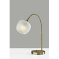 thumbnail image 3 of Adesso Magnolia 21.75" 1-Light Antique Brass Table Lamp with White Glass Shade, 3 of 6