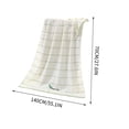 thumbnail image 3 of Partheme 28x55in Embroidered Bath Towel 70x140cm, Soft Anti Fade Highly Absorbent for Bathroom Spa Daily Use, Large Cotton Terry Cloth, D, 3 of 6