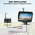 thumbnail image 4 of 7” Wireless Car Monitor IR Night Vision Wifi Rear View Camera With Video Receiver 12-24V Parking Reaverse Car Backup Camera, 4 of 9