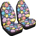 thumbnail image 3 of XYZCANDO Colorful Easter Eggs Car Seat Covers Elastic Soft Front Seat Cover Car Interior Car Front Seat, Decorative Easy to Install Vehicle Truck, 3 of 10