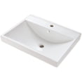 thumbnail image 5 of FFZ 24" Bathroom Vanity Combo with Thick-Edged Ceramic Sink - Handleless Push-Open Design, 2 Soft-Close Doors, Internal Shelf, High-Gloss White, Easy Assembly, 5 of 9