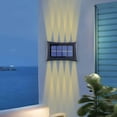 thumbnail image 5 of TERGAYEE Multi-Color Solar Wall Lights,Up and Down Lighting Solar Outdoor Light Waterproof,olar Fence Lights for Yard Deck House Garage Garden Porch, 5 of 8