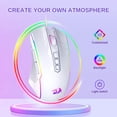 thumbnail image 2 of Redragon M910-W RGB Wired Gaming Mouse 8000 DPI 9 Programmable Buttons with Rapid-Fire Button - White, 2 of 7