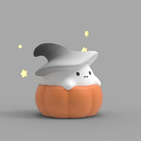 

Nedsem Halloween Light Decorations Pumpkin Night Light Silicone Pat Light USB Rechargeable Three Gears Adjustable Decorations Halloween Decoration