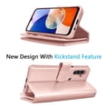 thumbnail image 4 of Galaxy A14 5G Case, A14 5G Wallet Case, Samsung Galaxy A14 5G 6.6 inchs PU Leather Case, Tekcoo Luxury Cash Credit Card Slots Folio Flip Cover [Detachable Magnetic Case] & Kickstand - Rose Gold, 4 of 6