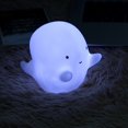 thumbnail image 1 of Forma encantadora con luz nocturna LED con cara sonriente para decoración de lámpara de dormitorio infantil (fantasma blanco), 1 of 3