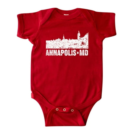 

Inktastic Annapolis Skyline Grunge Gift Baby Boy or Baby Girl Bodysuit