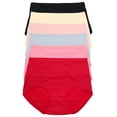 thumbnail image 6 of Angelina Women's Microfiber High Waist Light Control Briefs (6-Pack), 6 of 7