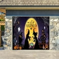 thumbnail image 4 of XMMSWDLA Large Halloween Garage Door Decorations, 7 x 14.6 Ft Halloween Garage Door Cover Banner Backdrop Wall Background Halloween Party Decorations for Home Outdoor Wall Door Halloween Decoration, 4 of 5