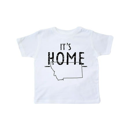 

Inktastic It s Home- State of Montana Outline DIstressed Text Gift Toddler Boy or Toddler Girl T-Shirt