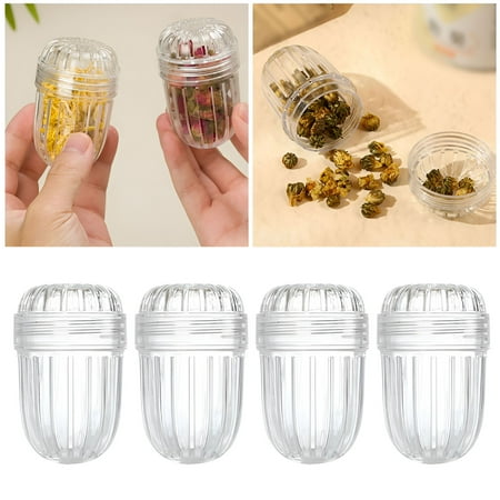 ACDANC Fruit Infuser Tea Infuser For Wide Mouth Bottles Leak Proof And Travel Tea Mug With Filter For Hot Or Cold Beverages (4pcs)