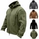 thumbnail image 1 of Chaqueta táctica militar deportiva cálida de polar con capucha para aventuras al aire libre para hombre C, 1 of 2