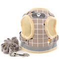 thumbnail image 2 of Dog Harnesses for Small Dogs, Puppies, Adjustable, Reflective, No Pulling (Khaki,M), 2 of 8