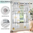 thumbnail image 3 of Yayeee Window Curtains Set of 2 for Living Room Light Filtering 63"x52", Construction Ladder Truck, 3 of 7