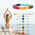 thumbnail image 1 of Pulsera de equilibrio 7 pulseras de meditación relajante Chakra regalo para amigos de la familia Ndcxsfigh Cuidado Belleza, 1 of 9
