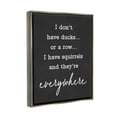 thumbnail image 3 of Stupell Industries Witty Ducks In A Row Phrase Humorous Typography Graphic Art Luster Gray Floating Framed Canvas Print Wall Art, Design by Lettered and Lined, 3 of 6